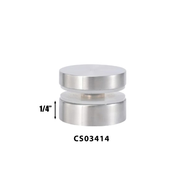 3/4" Ø Diameter Round Standoff for Display, Stainless steel 316